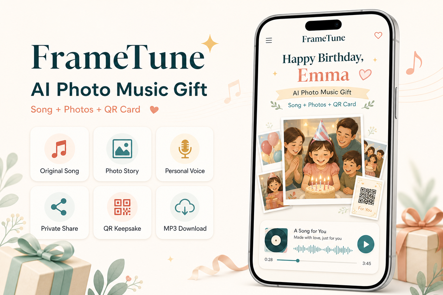 I removed the login wall from my song-gift demo. Can you tell what the recipient gets? logo
